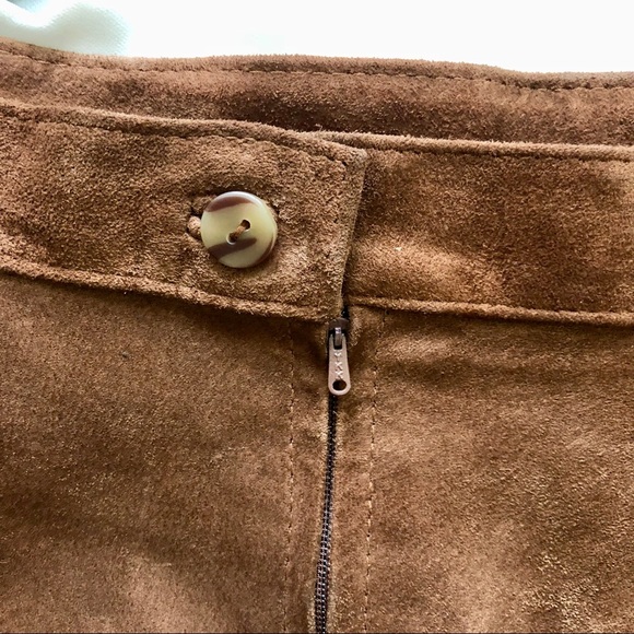 SOLD-Vintage Esprit Leather Skirt - Picture 6 of 7